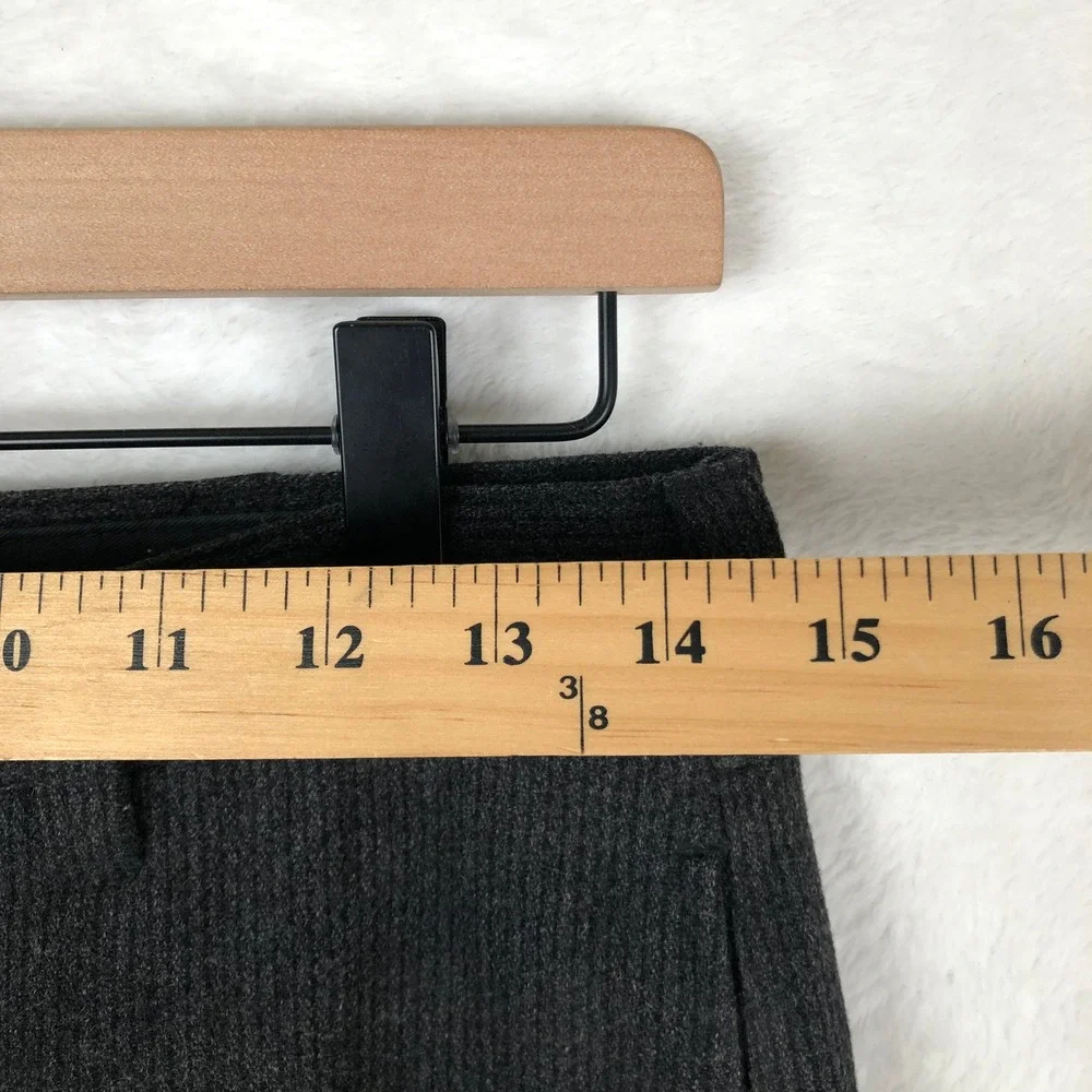 VTG BANANA REPUBLIC Original Classics Wool Blend Trousers Men's 29R Gray Flat
